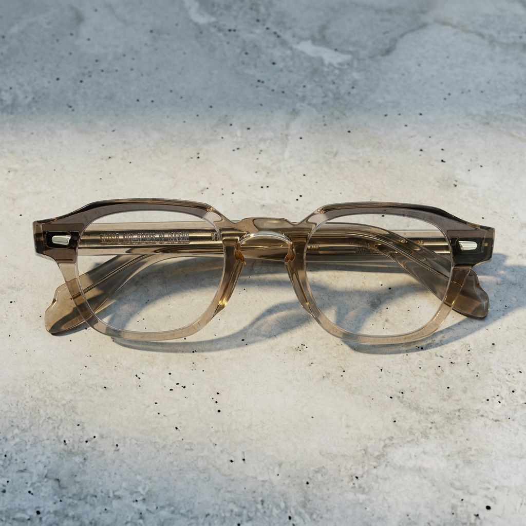 Cutler & Gross 1420 Round Optical Gray on Granny Chic — Selezione PETRA