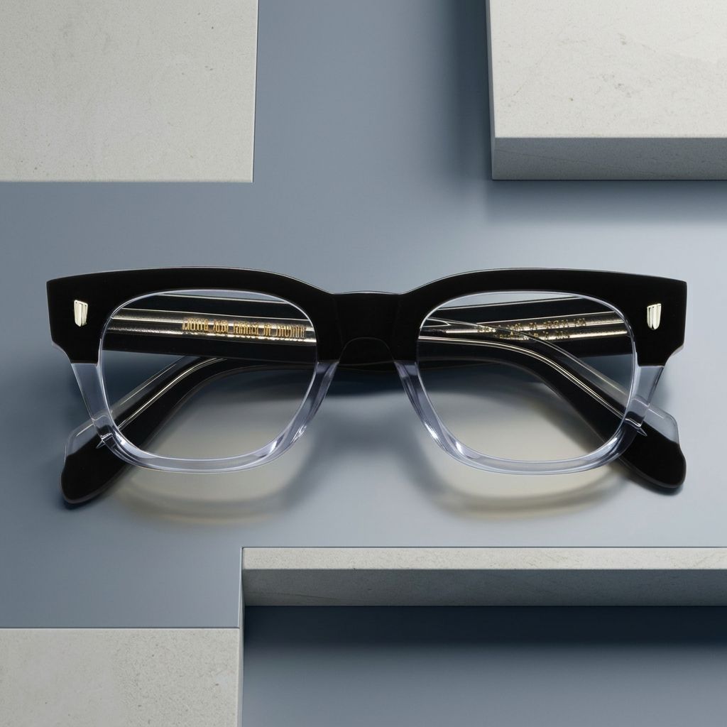 Cutler & Gross 1421 Rectangle Optical Black — Selezione PETRA