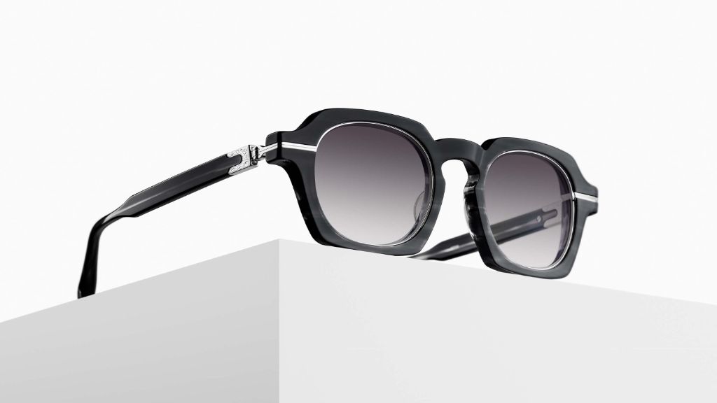 Matsuda M2055 Black Stripe Brushed Silver — Selezione PETRA
