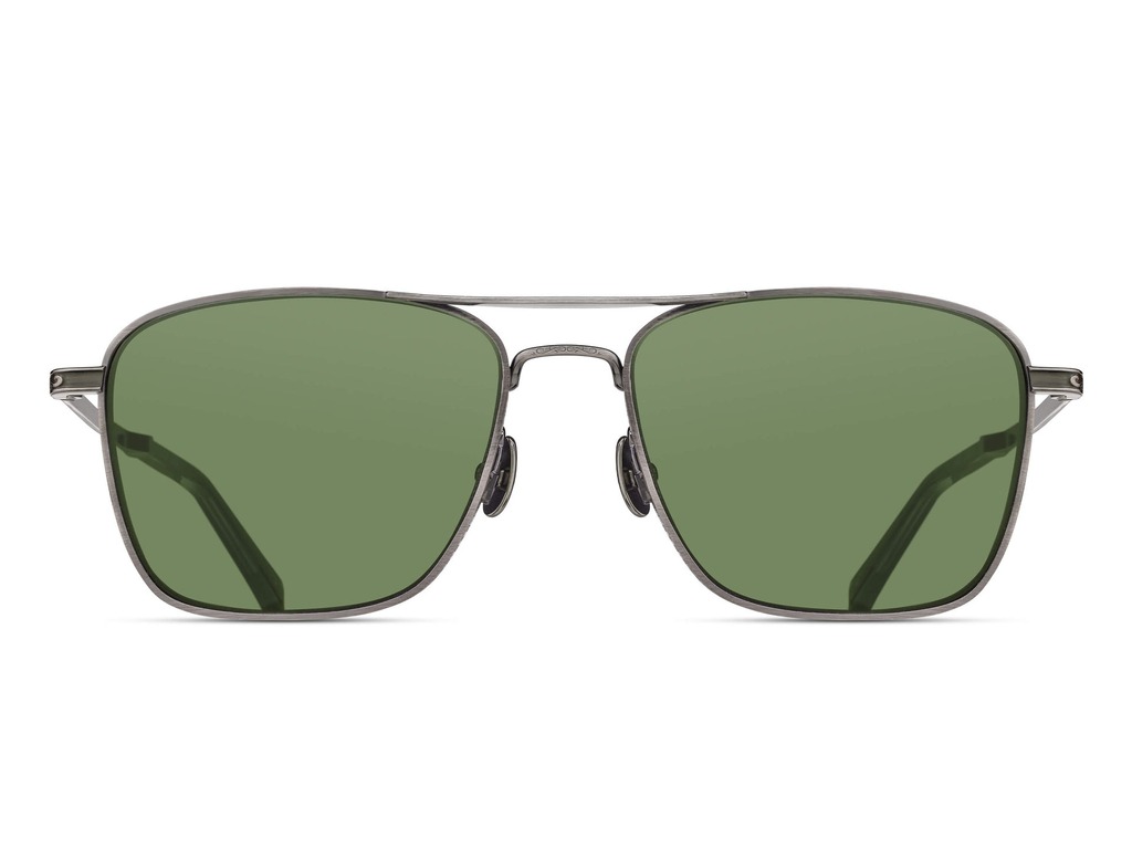 Matsuda M3135 Antique Silver Sage Green — Selezione PETRA